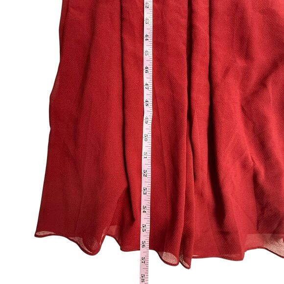 Free People Red Chiffon Greek Goddess Maxi Dress Gown Size 2 Whimsical RARE - Picture 15 of 15